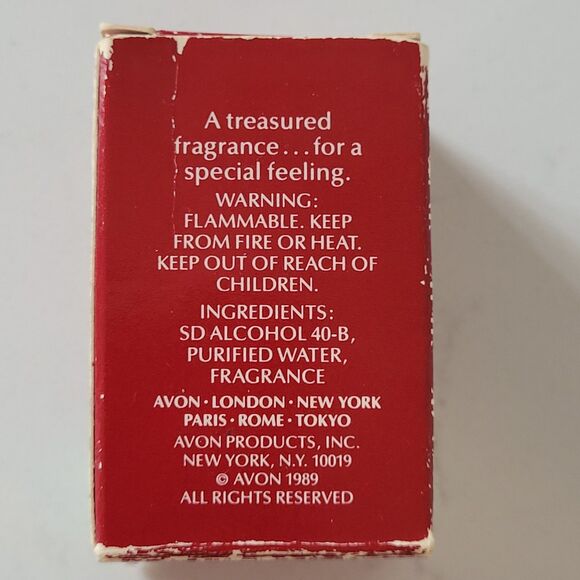 Vintage AVON Bird of Paradise Cologne Splash EMPTY Fragrance Bottle w Box 1989 - Picture 8 of 9